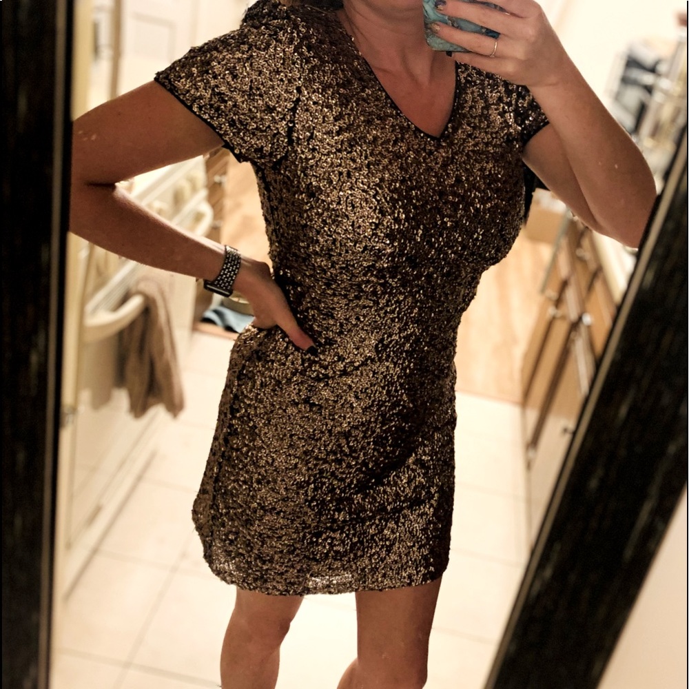 Gold Sequin stunning dress